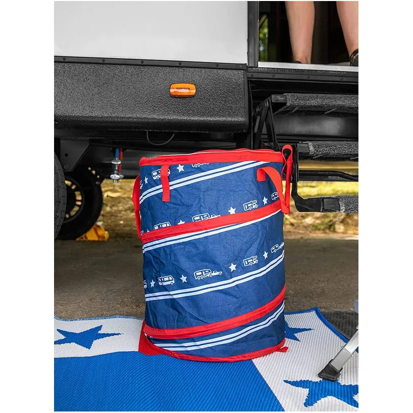 Pop-Up Cont -Patriotic Camper